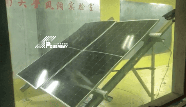solar mounting structure-wind tunnel test